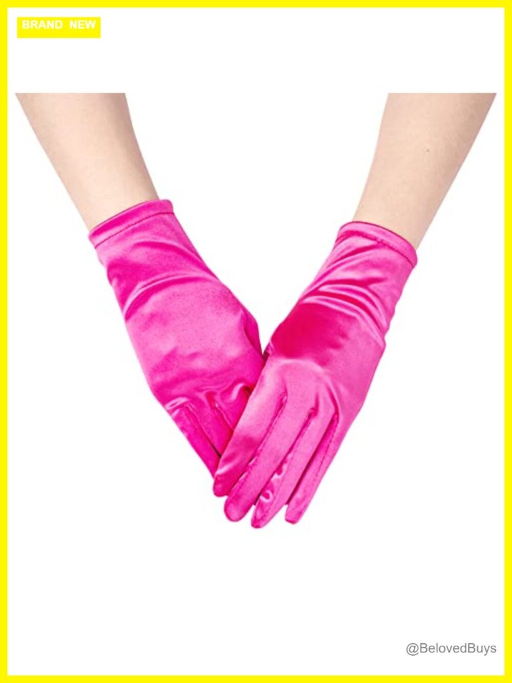 Women's 1920s Short Satin Gloves